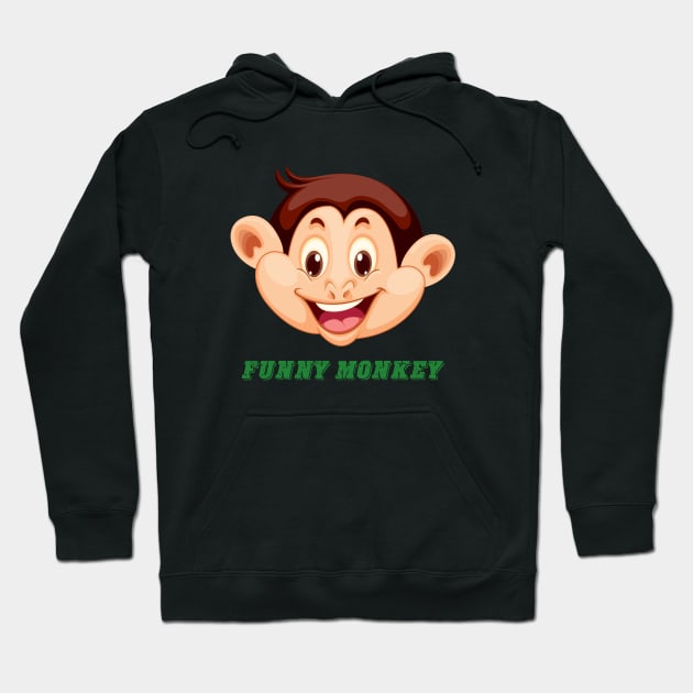 Funny monkey face Hoodie by This is store